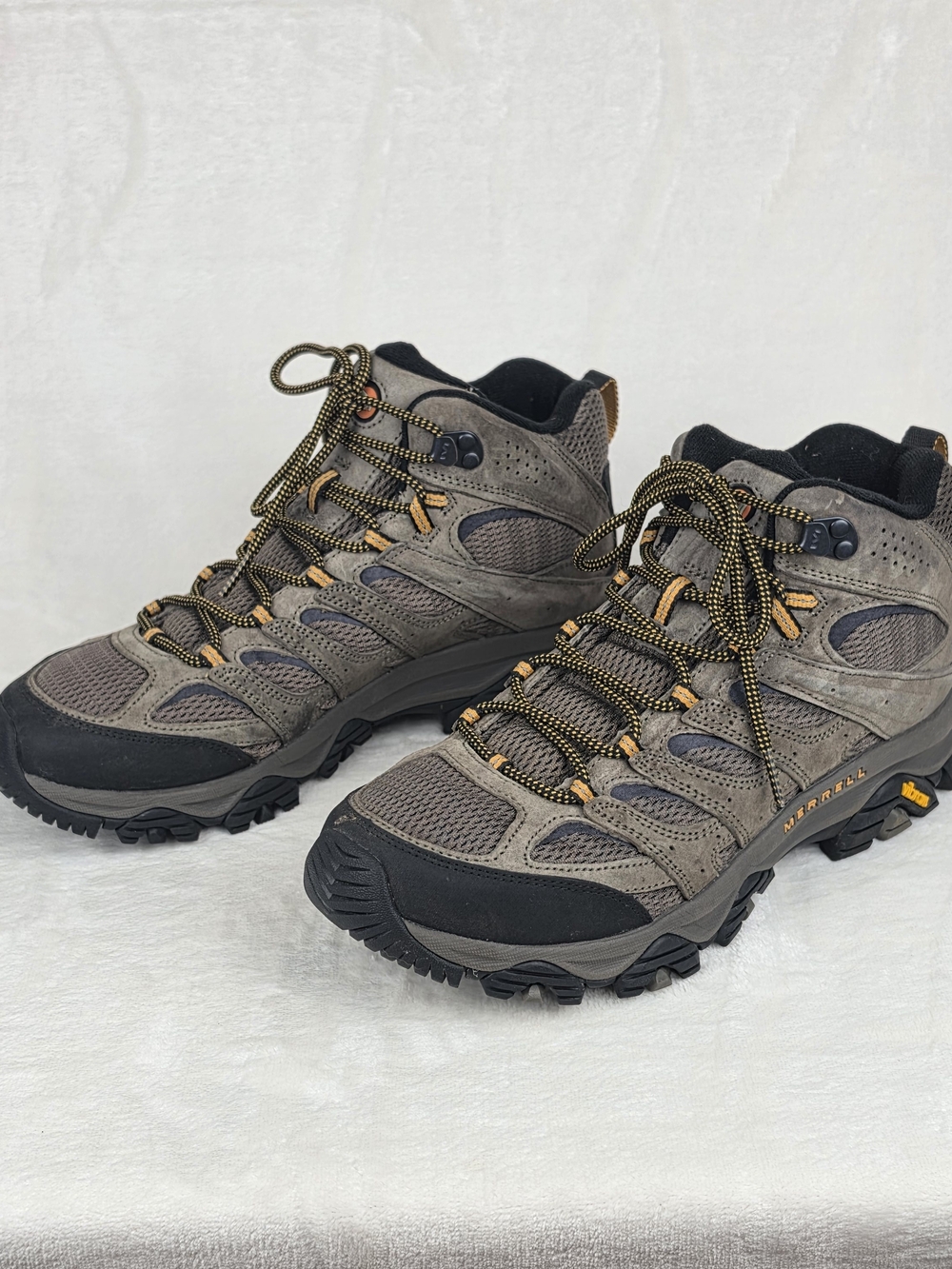 Merrell Moab 2 Mid Waterproof Hiking Boots Mens 10.5 Walnut J035869 - Picture 4 of 9